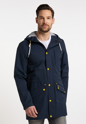 Schmuddelwedda Between-seasons parka in Blue: front