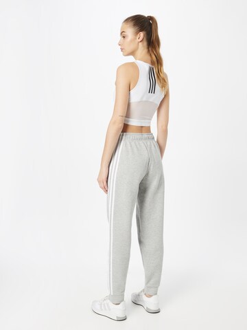 ADIDAS SPORTSWEAR Tapered Workout Pants 'Future Icons 3-Stripes ' in Grey