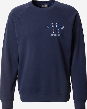 Sweat-shirt SCOTCH & SODA en bleu : devant