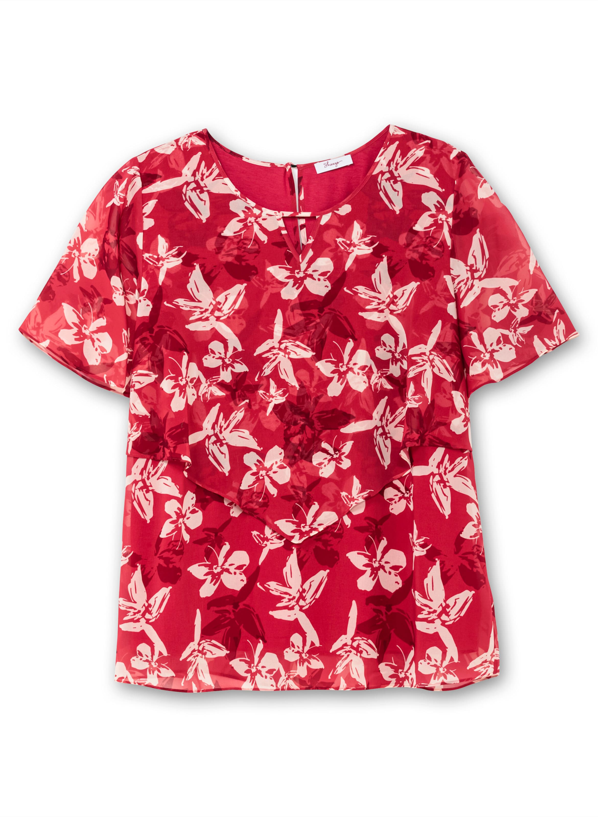 SHEEGO Μπλούζα σε κόκκινο: μπροστά