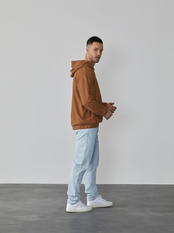 Sweat-shirt 'Mirco' DAN FOX APPAREL en marron