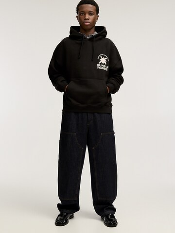 Sweat-shirt Pull&Bear en noir