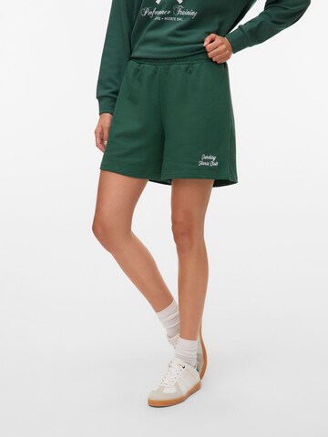 VERO MODA Loosefit Broek 'VMSndina' in Groen: voorkant