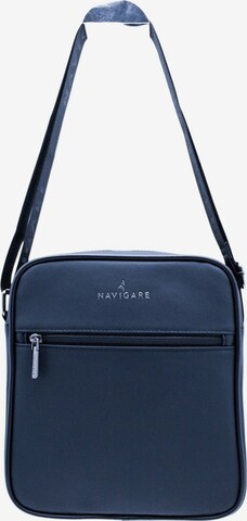 Borsa a tracolla 'Borsa a Tracolla Uomo Navigare - Poliestere Chiusura Zip' di Navigare in blu: frontale