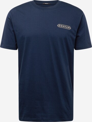 T-Shirt 'Stamp' DENHAM en bleu : devant