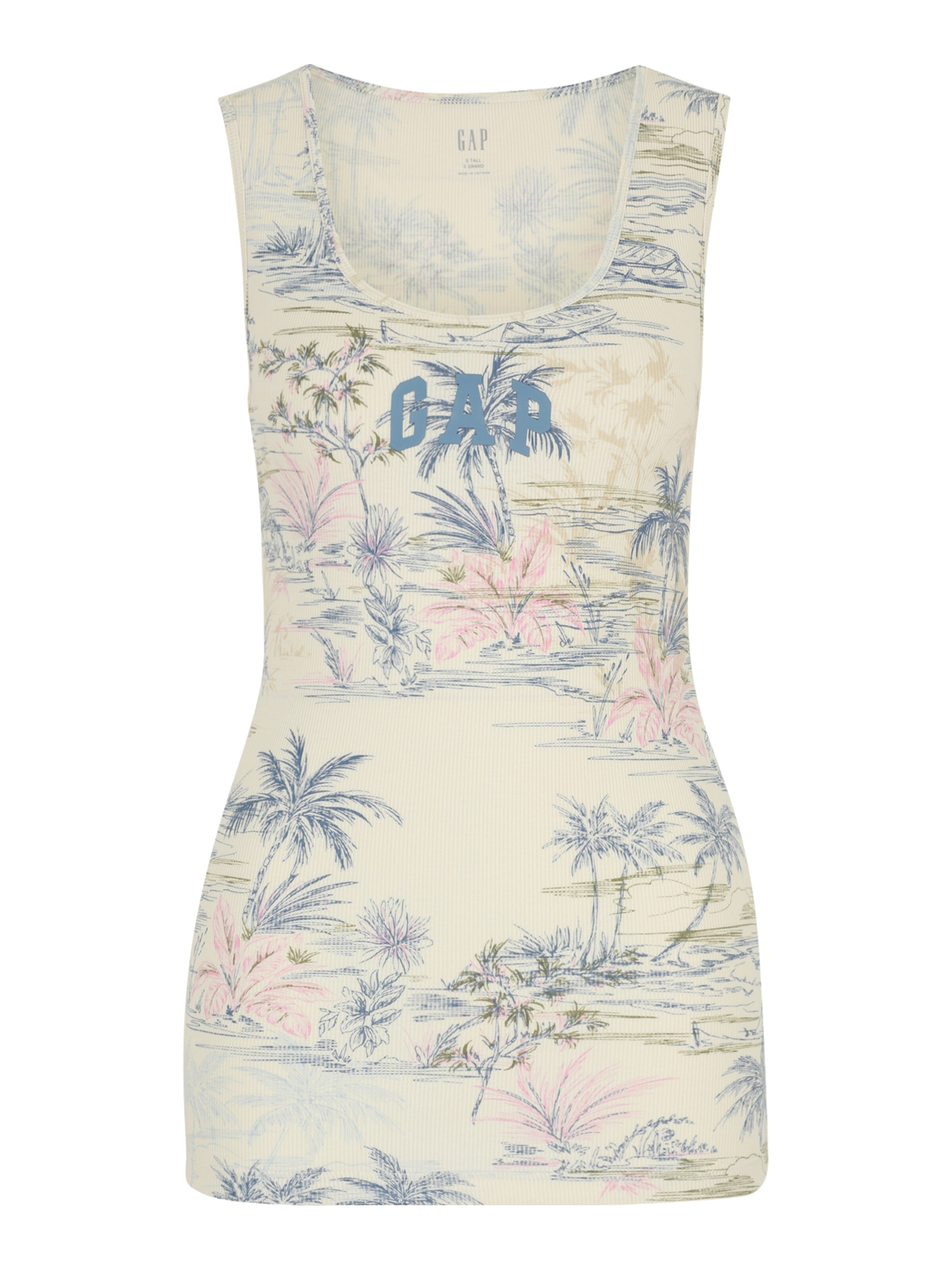 Gap Tall - Top em bege: frente