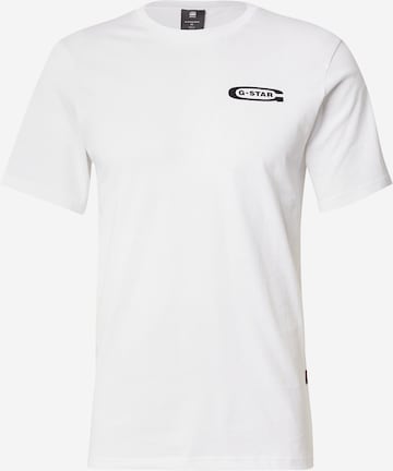 Tricou de la G-STAR pe alb: față