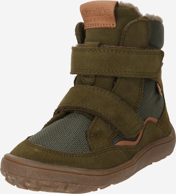 Froddo Snow Boots 'BAREFOOT' in Green: front