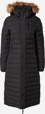 Superdry Winter Coat in Black: front