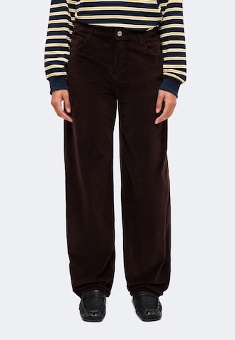 Regular Pantaloni 'LEILA' de la Mavi pe maro: față