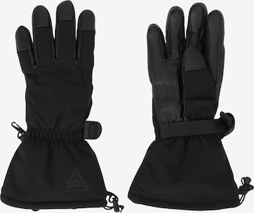 SOS Fingerhandschuhe 'Ohau V1' in Schwarz: Vorderseite