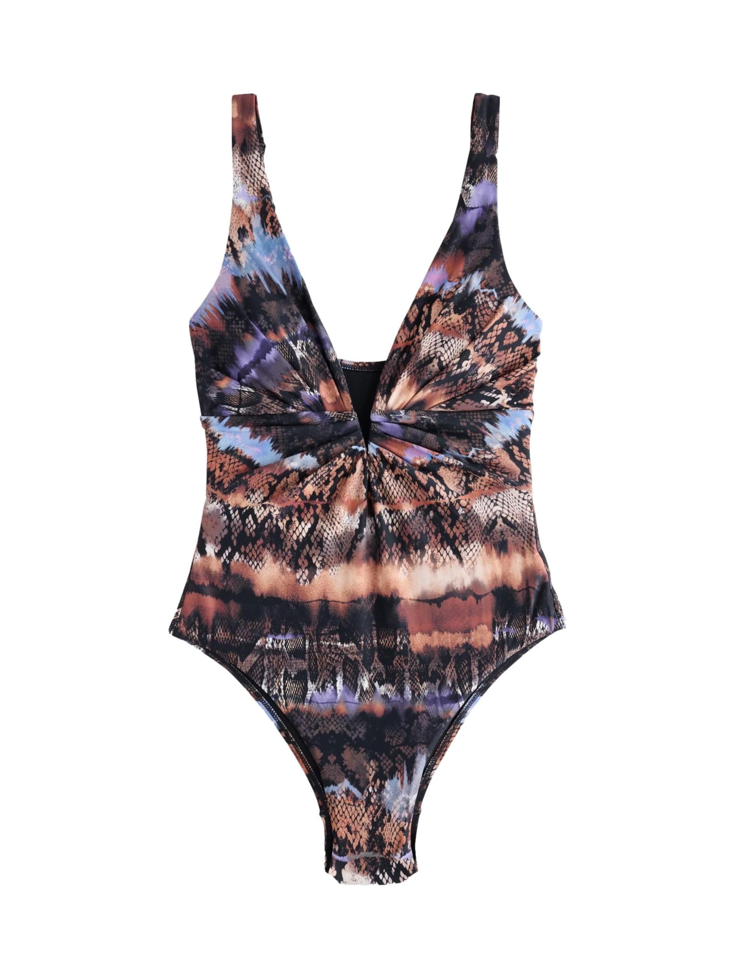 Next Triangel Formgivende badedragt i brun: forside
