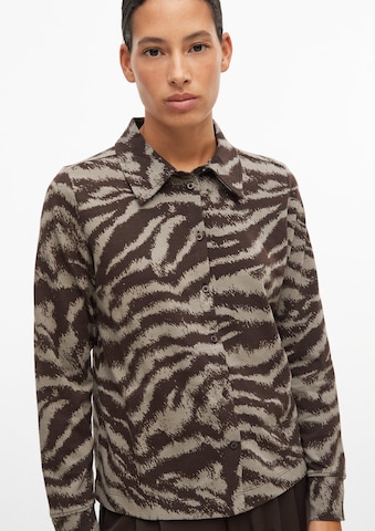 s.Oliver Blouse in Bruin: voorkant