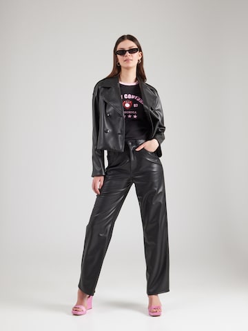 Juicy Couture Футболка 'The Arched Football Ringer' в Черный