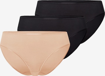 Hanro Panty 'Cotton Seamless' in Brown: front