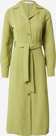 Robe-chemise Warehouse en vert : devant