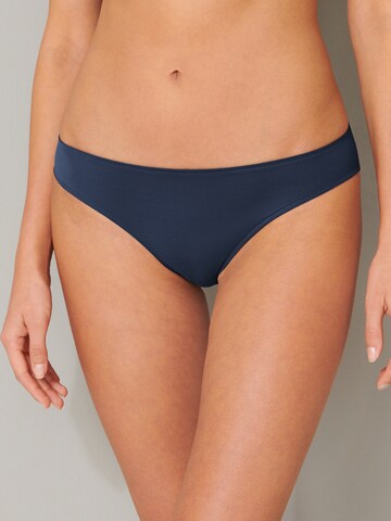SCHIESSER Slip 'Invisible Lace' in Blauw: voorkant