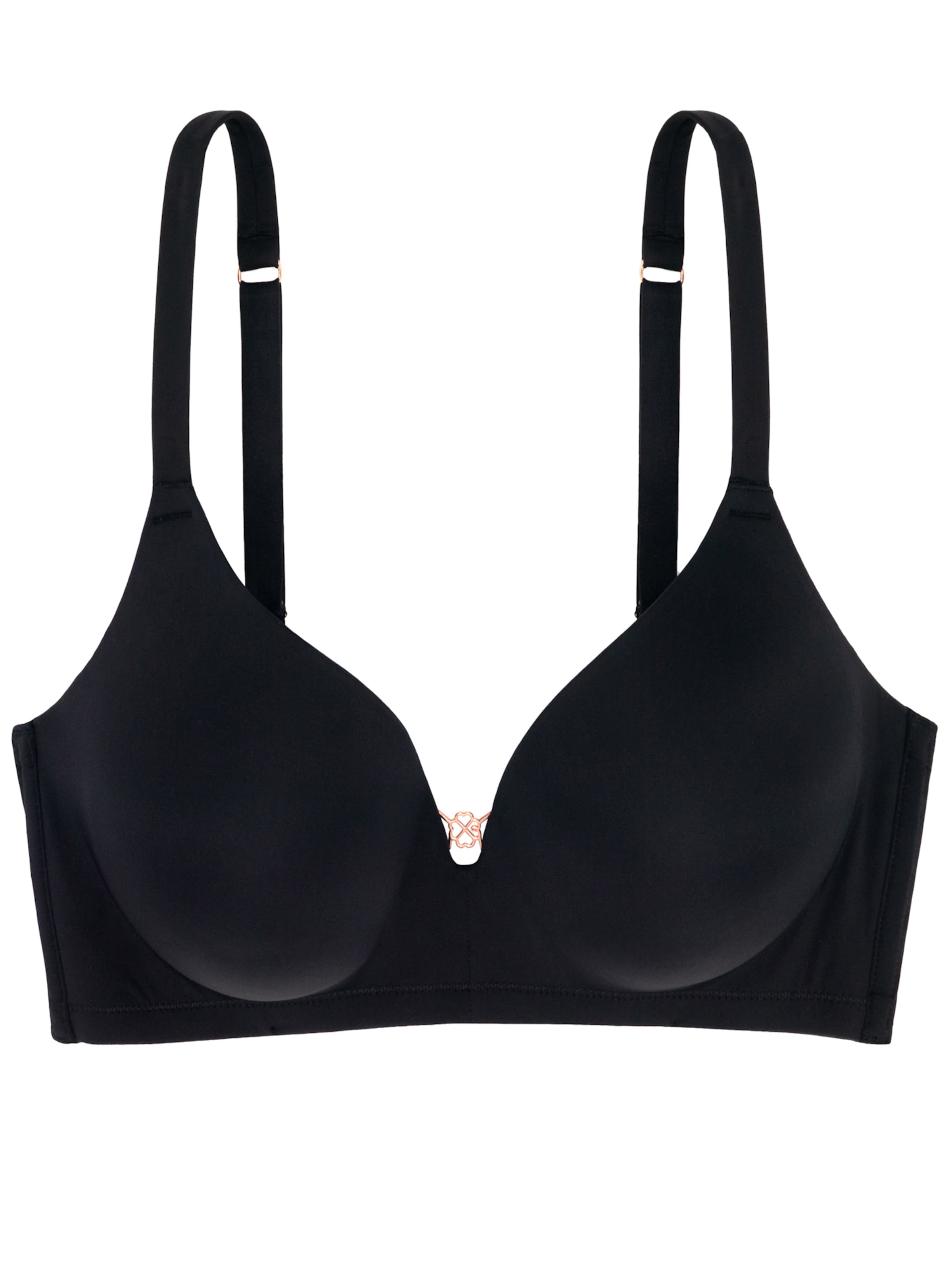 Dorina T-shirt Bra 'Fili' in Black: front
