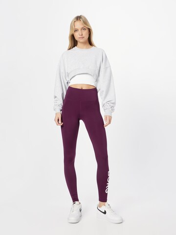 BJÖRN BORG Skinny Workout Pants in Purple