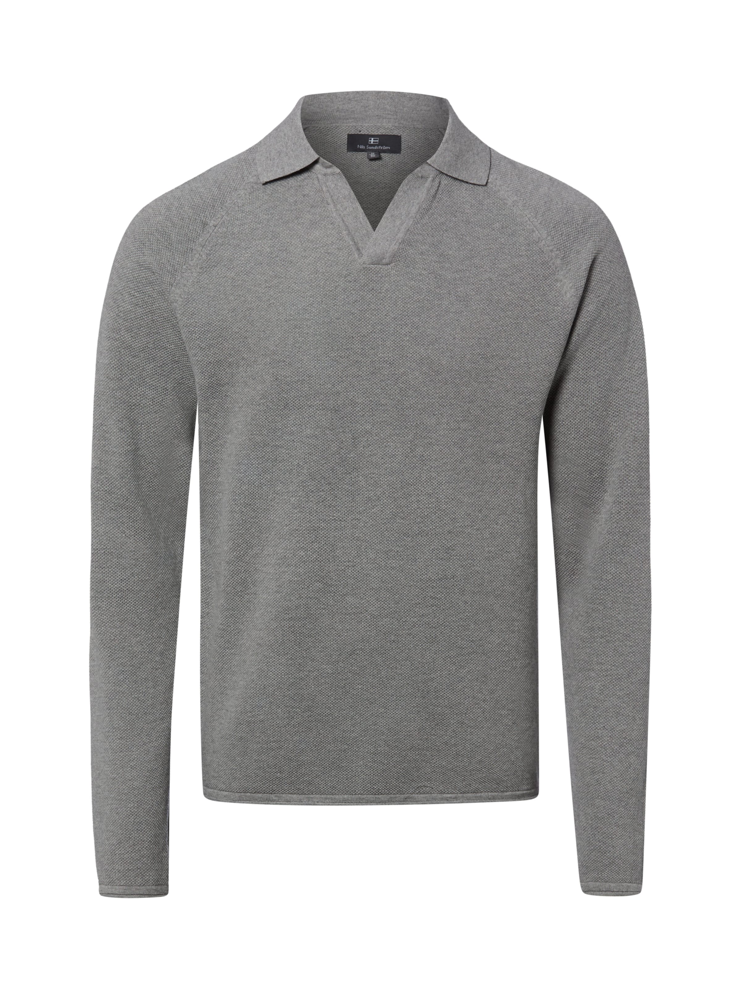 Pull-over Nils Sundström en gris : devant