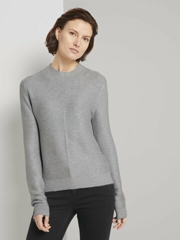 TOM TAILOR Pullover in Grau