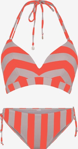 LingaDore Triangle Bikini in Mixed colors: front