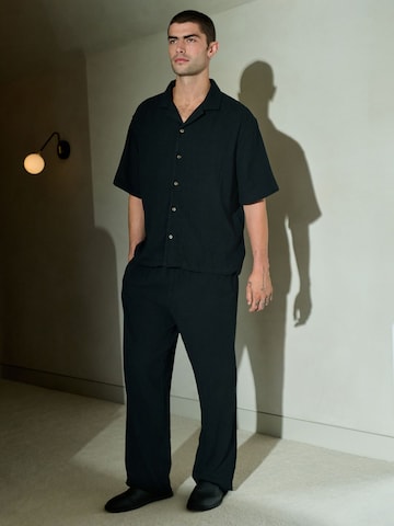 Pyjama long Next en noir : devant