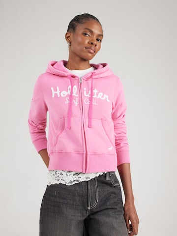 HOLLISTER Bluza rozpinana w kolorze różowy: przód