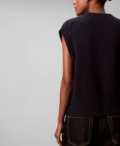 Calvin Klein Jeans Pull-over en bleu nuit, Vue avec produit