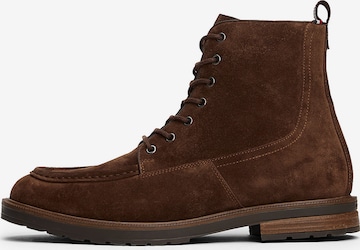 TOMMY HILFIGER Buty sznurowane w kolorze brązowy: przód