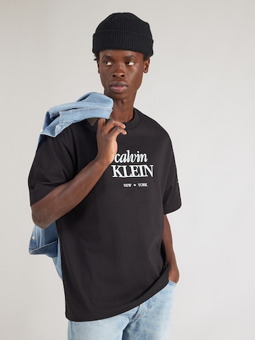 Calvin Klein Jeans Μπλουζάκι σε μαύρο: μπροστά