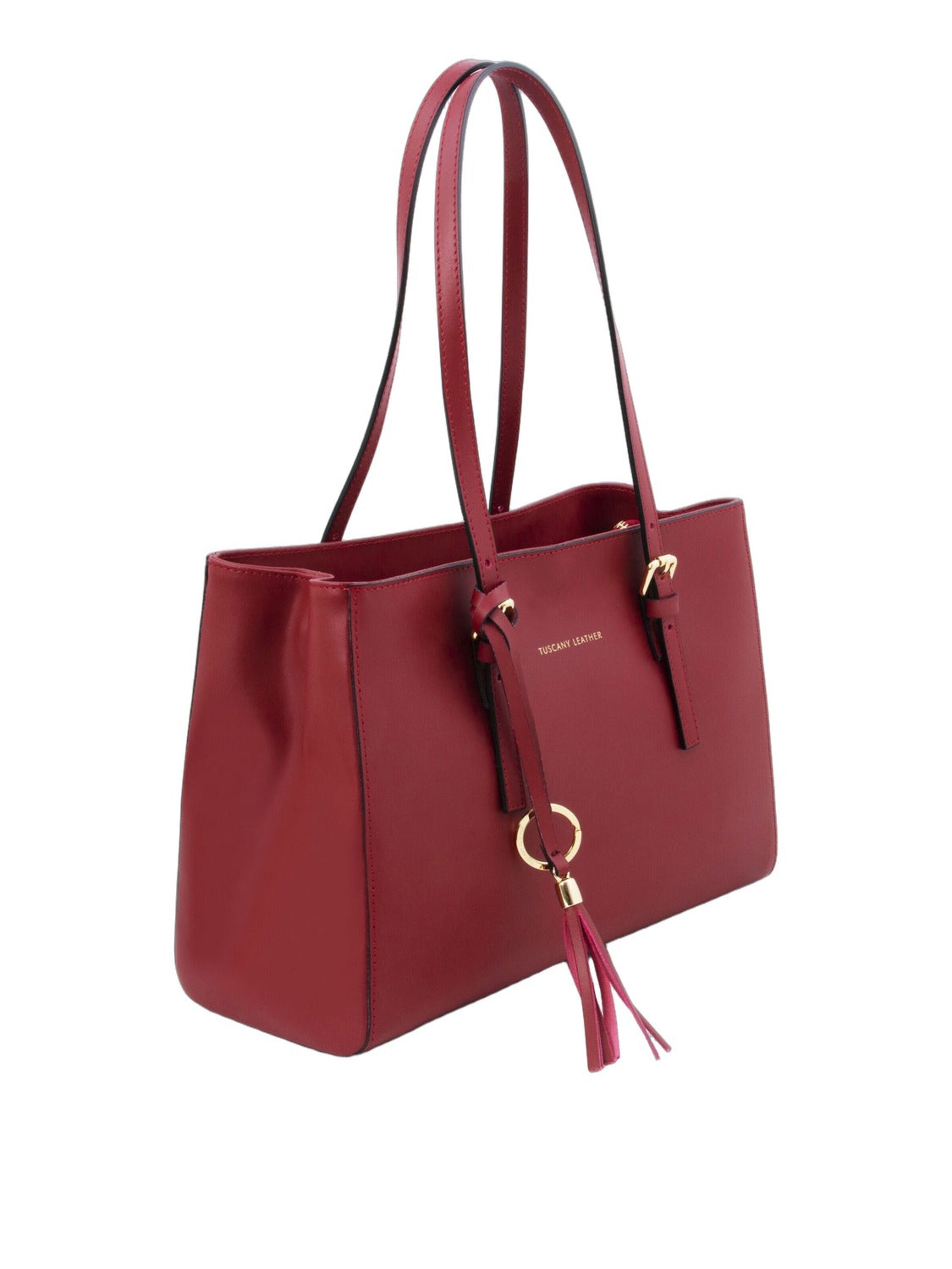 Cabas 'TL Bag' Tuscany Leather en rouge