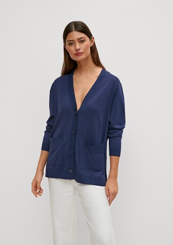 COMMA Strickjacke in Blau: Vorderseite