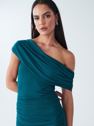 BWLDR Coctailkjole 'Serenn' i petroleum, Produktvisning