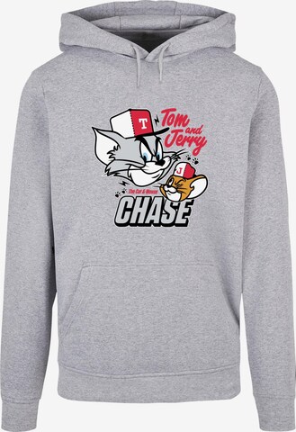 ABSOLUTE CULT Sweatshirt 'Tom and Jerry - Chase' in Grijs: voorkant