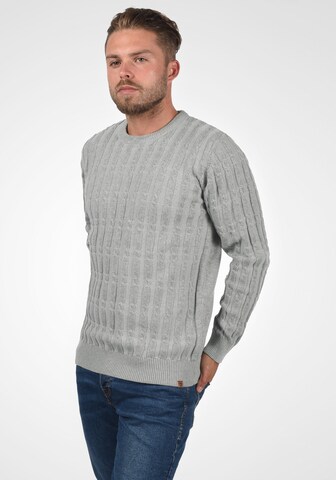 INDICODE JEANS Strickpullover 'Pauletta' in Grau: predná strana