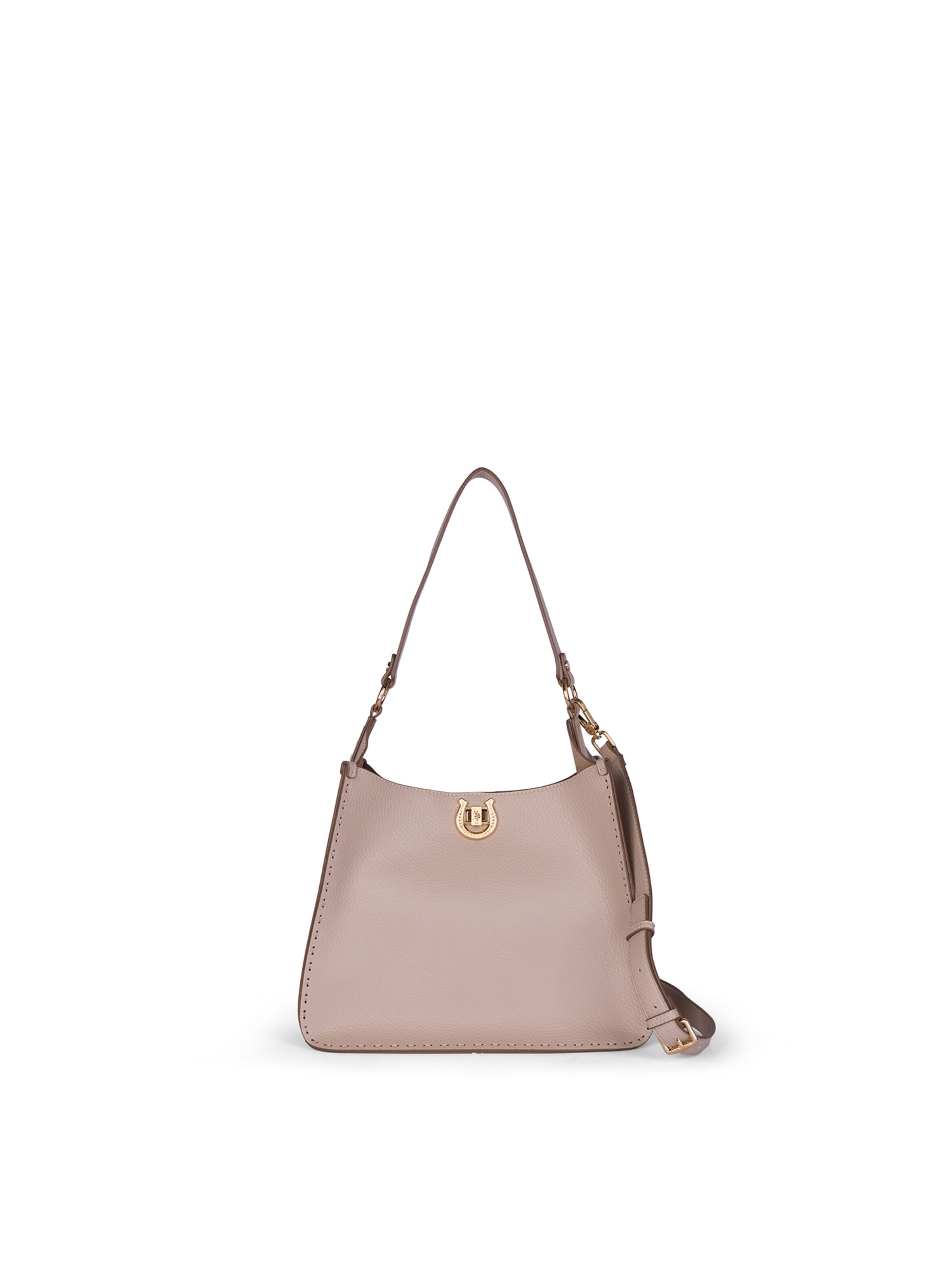 Borsa a spalla di U.S. POLO ASSN. in beige: frontale