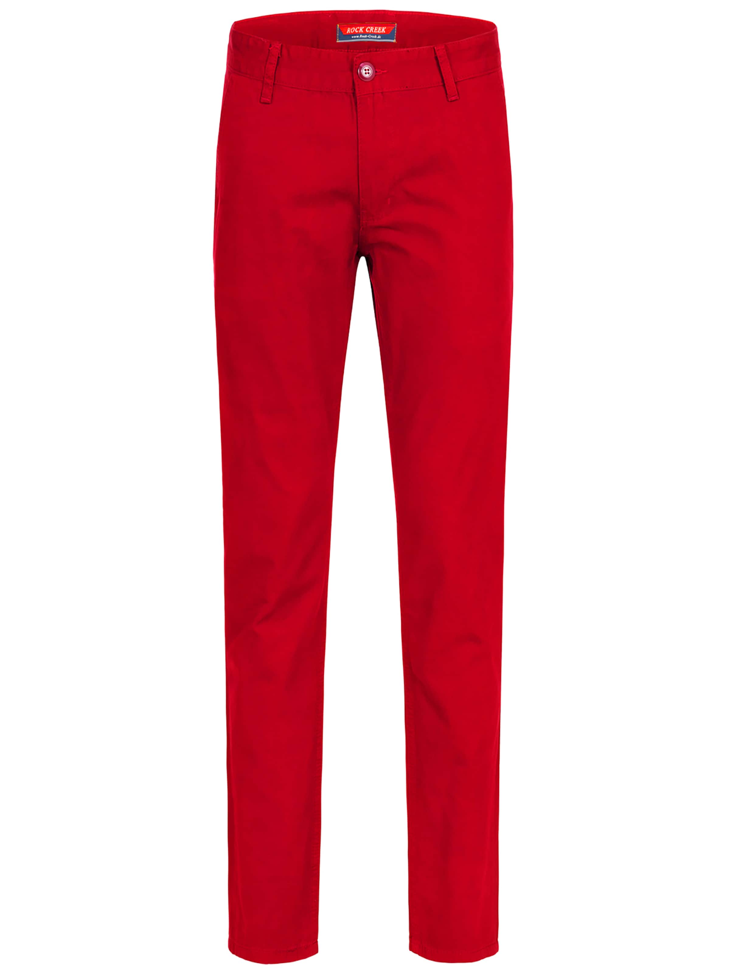 Rock Creek Chinohose in Rot: Vorderseite