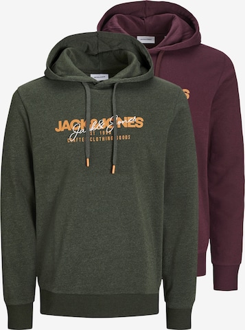 JACK & JONES Bluzka sportowa 'JJAlvis' w kolorze zielony: przód