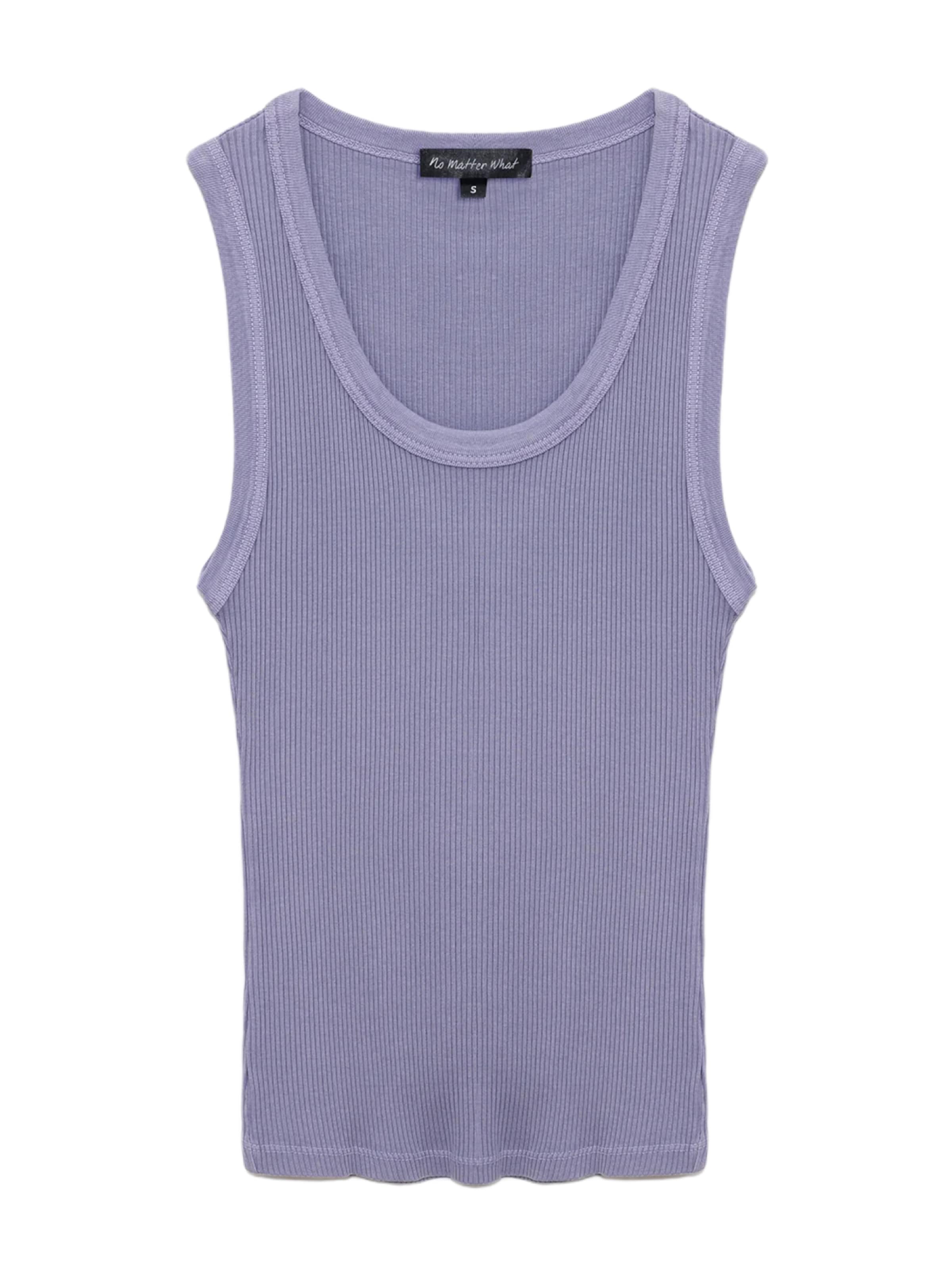 No Matter What Top in Lila: voorkant