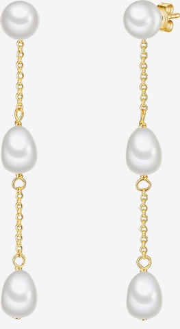 Valero Pearls Earrings in Gold: front