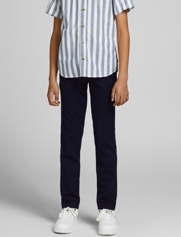 Coupe slim Pantalon 'Marco Phil' Jack & Jones Junior en bleu : devant