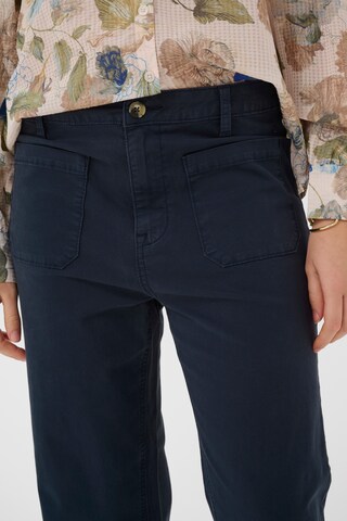 Cream Regular Trousers 'CRBerta' in Blue