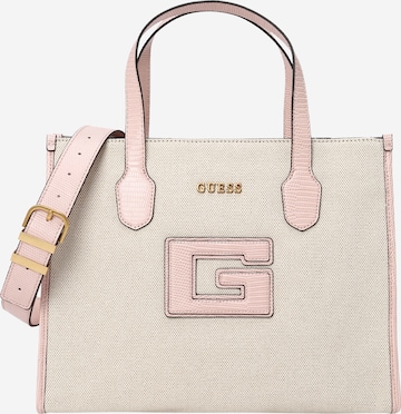 Borsa a mano 'Status' di GUESS in verde: frontale