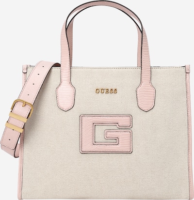 GUESS Handtas 'Status' in de kleur Nude / Goud / Mintgroen, Productweergave