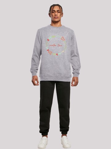 F4NT4STIC Sweatshirt 'Winter Time' in Grijs