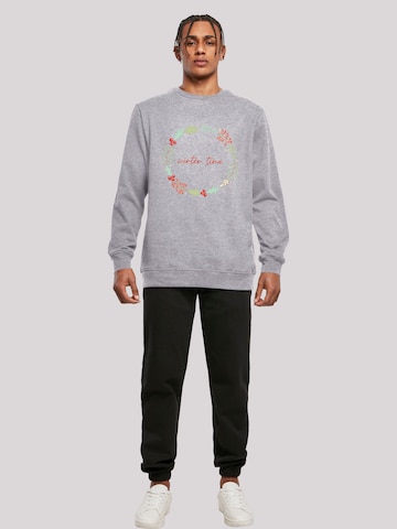 F4NT4STIC Sweatshirt 'Winter Time' in Grau