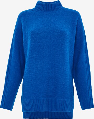 Threadbare Sweater 'Brick' in Blue: front