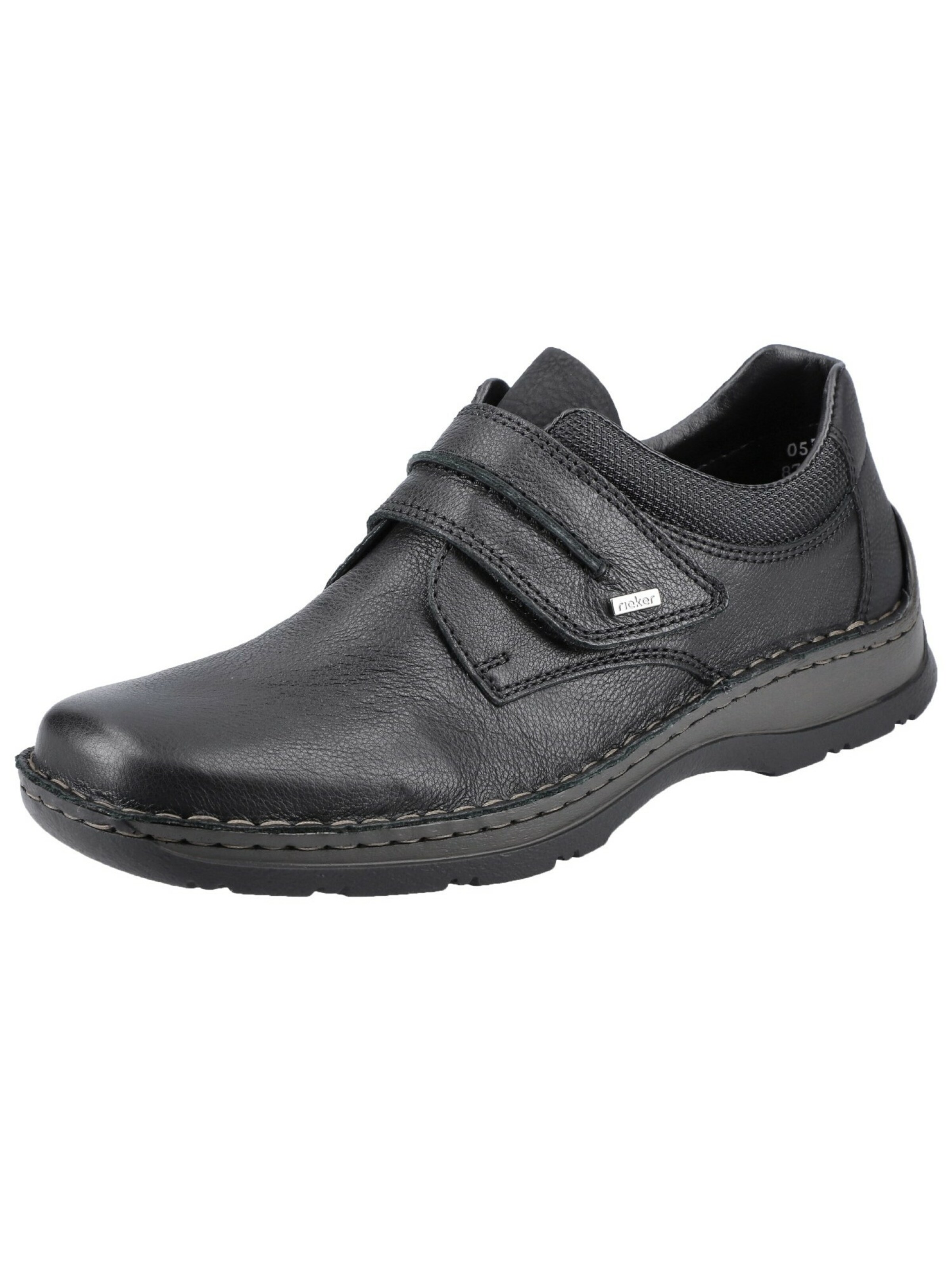 Slip on Rieker en noir : devant