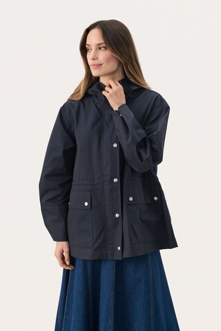 Part Two Between-seasons parka 'Nellike' in Blue: front